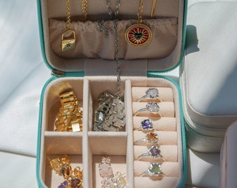Jewelry Box, Travel Jewelry Case, Jewelry Organizer, Jewelry Organizer Box, Jewelry Organizer Box, Ring Box, Travel Jewelry Storage, Gifts