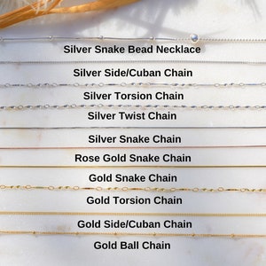Sterling Silver Chain, Figaro Chain Necklace, Snake Chain, Cuban Chain Necklace, Rose Gold Necklace, Silver Ball Chain, Gifts for her