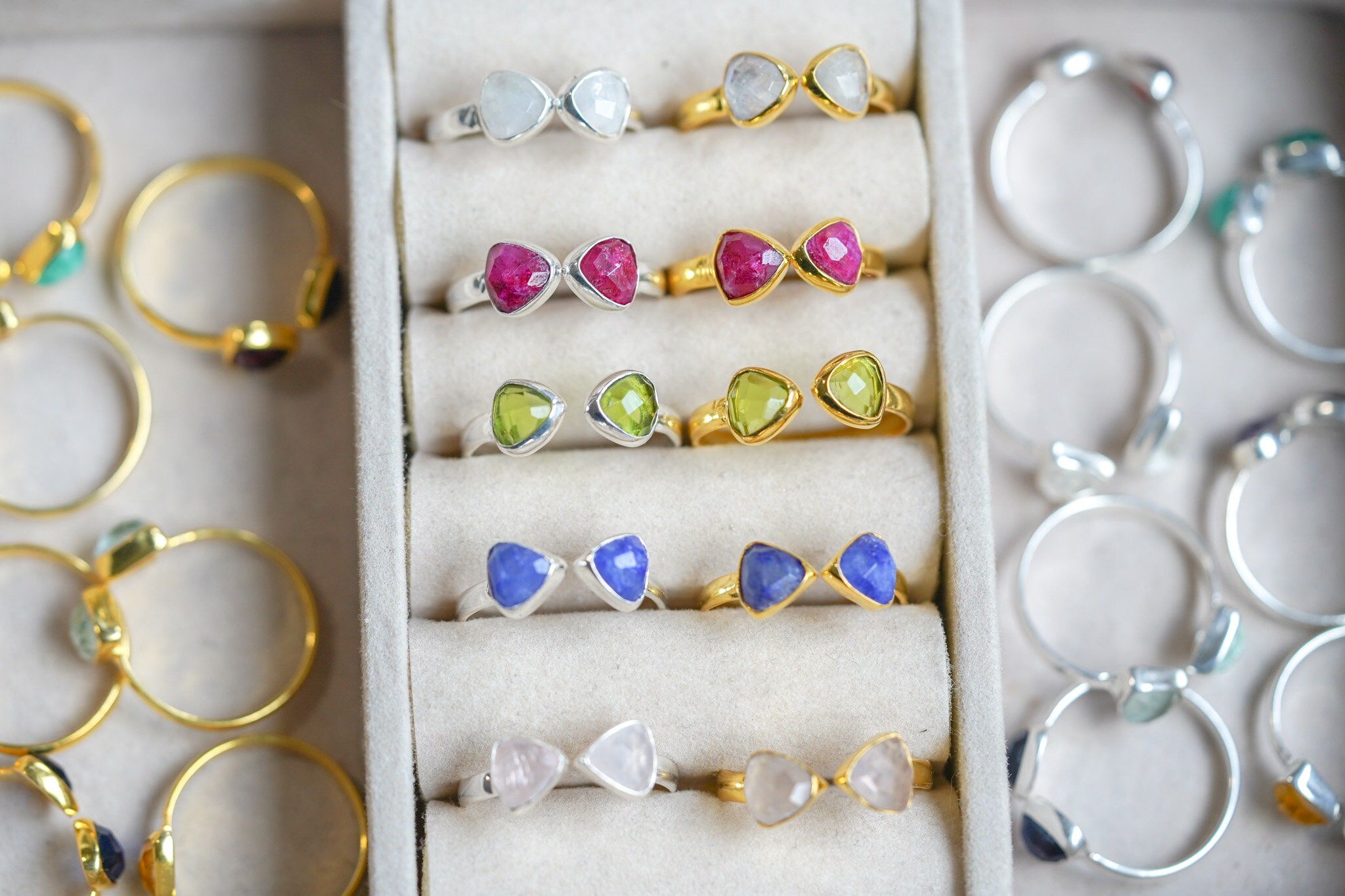 September November Rings Birthstone Ring, Stackable Birthstone Rings, January Birthstone Ring ...