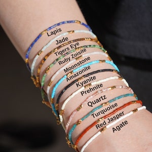 Jade Bracelet, Rose Quartz, Gemstone Everyday Bracelet, Custom Crystal Bracelet, Turquoise Healing Bracelet, Christmas Gifts, Ruby Zoisite