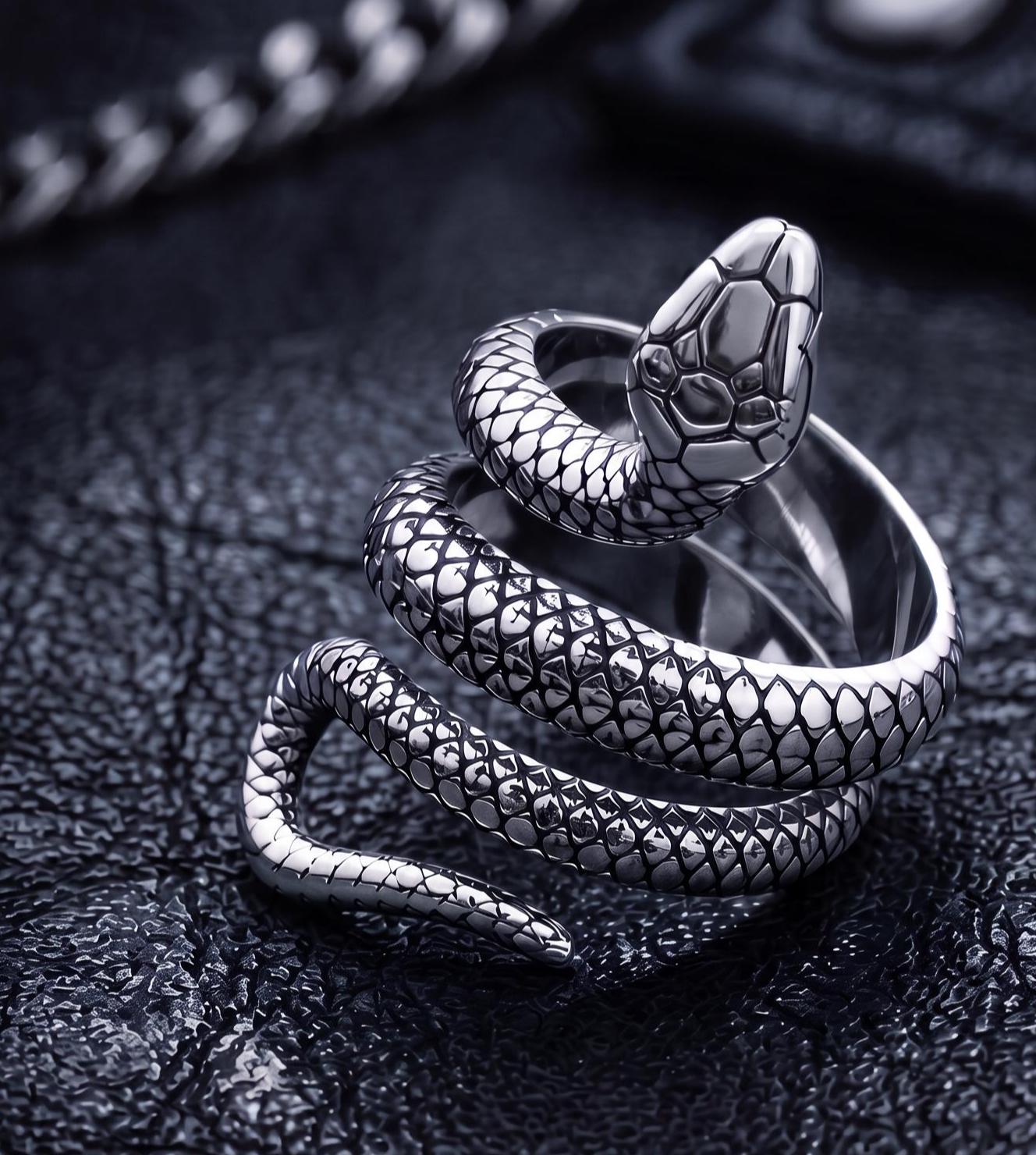 Adjustable Snake Ring - Etsy