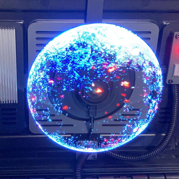 Planetary Holo Puck - 3D Holographic Fan - Animated Video Files - Star Wars Inspired