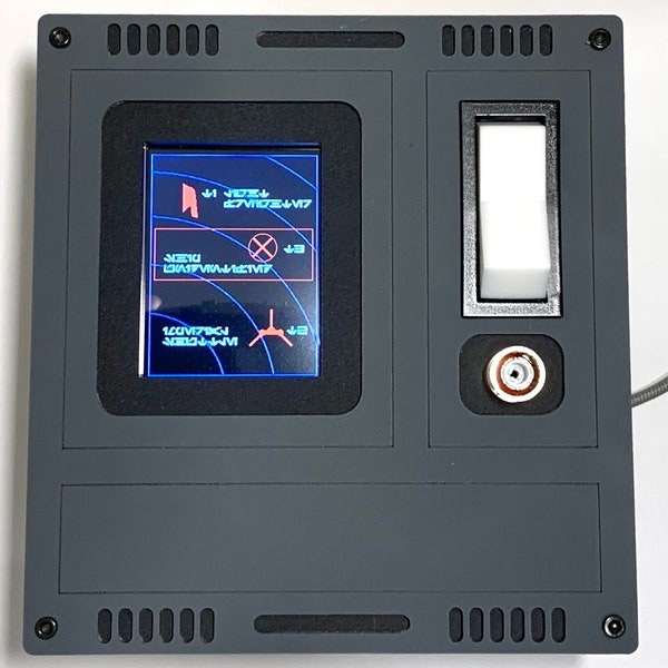 Drop-In Animated Digital Display Control Panel With Toggle Switch - Star Wars Inspired