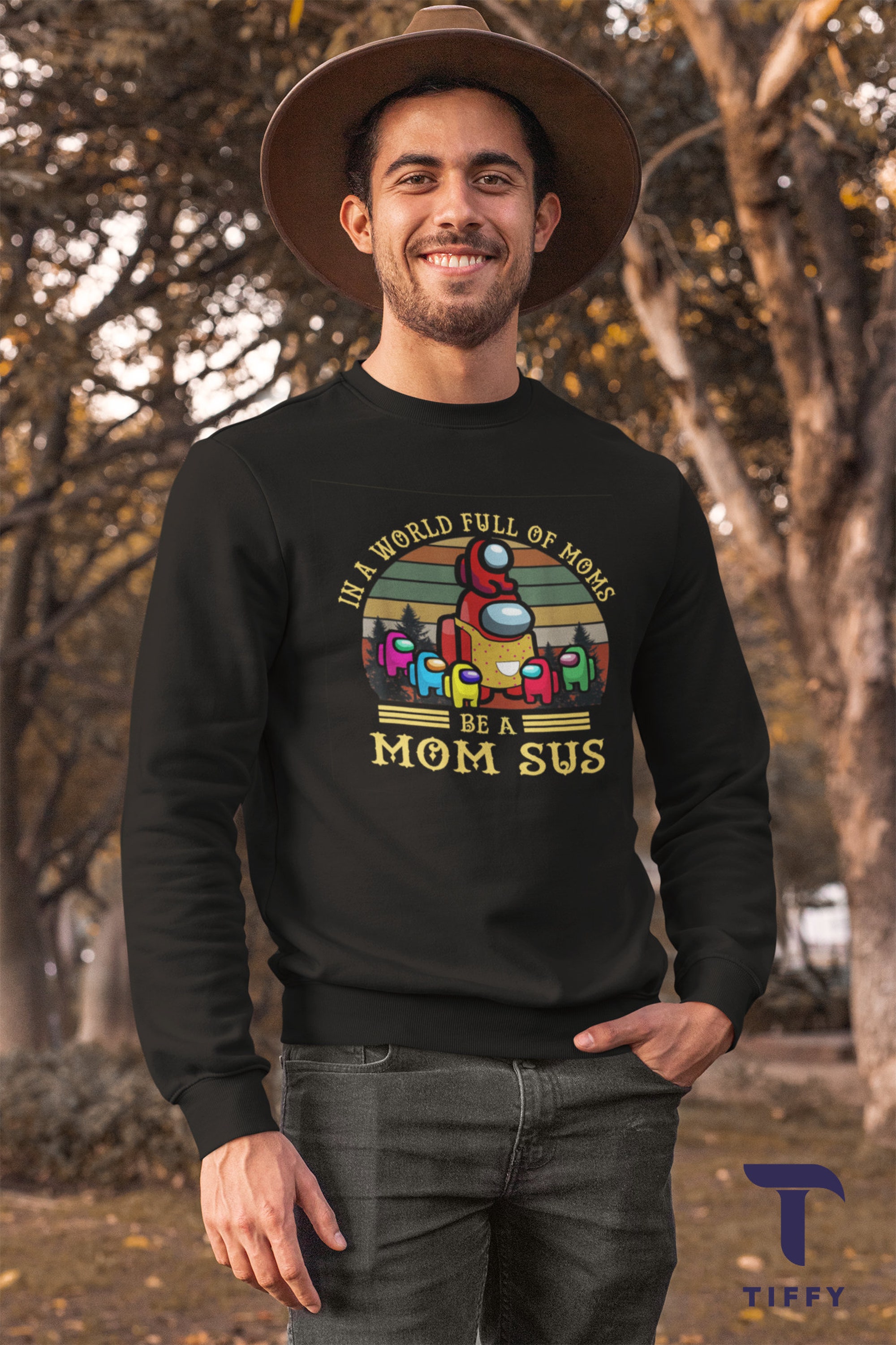 Discover Vintage A.M.O.N.G Us Funny Mother's Day T-Shirt, Among Us Shirt, Impostor Game Shirt, Mother's Day Gift, Game Player Gift Shirt