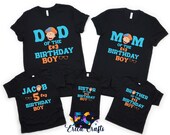 Blippi Theme Birthday Boy Shirts Boy Birthday Family Matching Shirts Birthday 2022 Shirt Custom Birthday Shirts Blippi Custom Bday