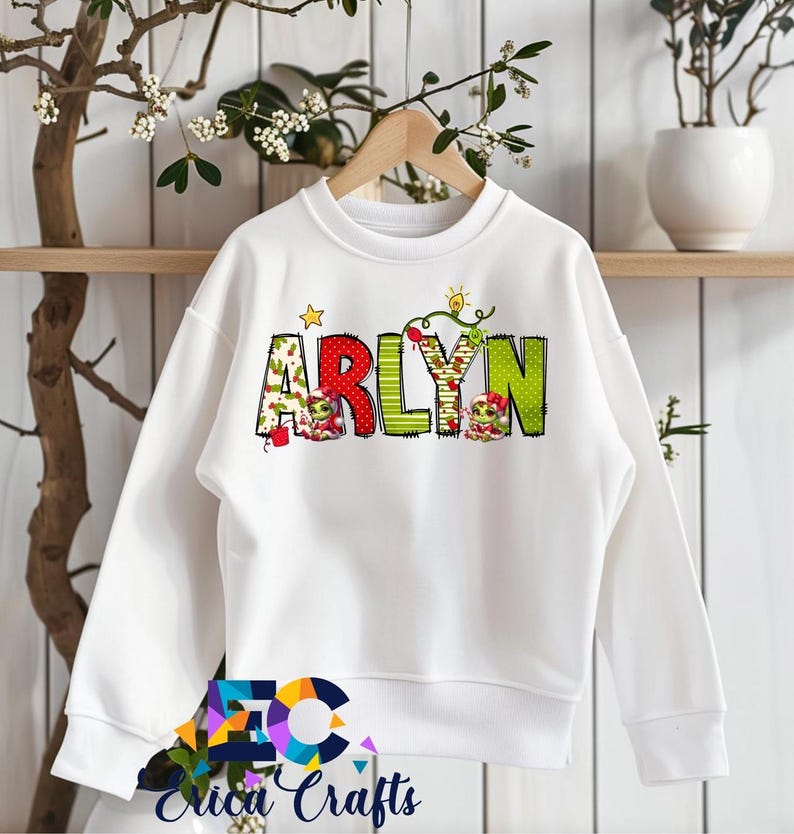 Personalized Kids Grinch Shirt, Grinchmas Sweashirt, Grinchmas Girl ...