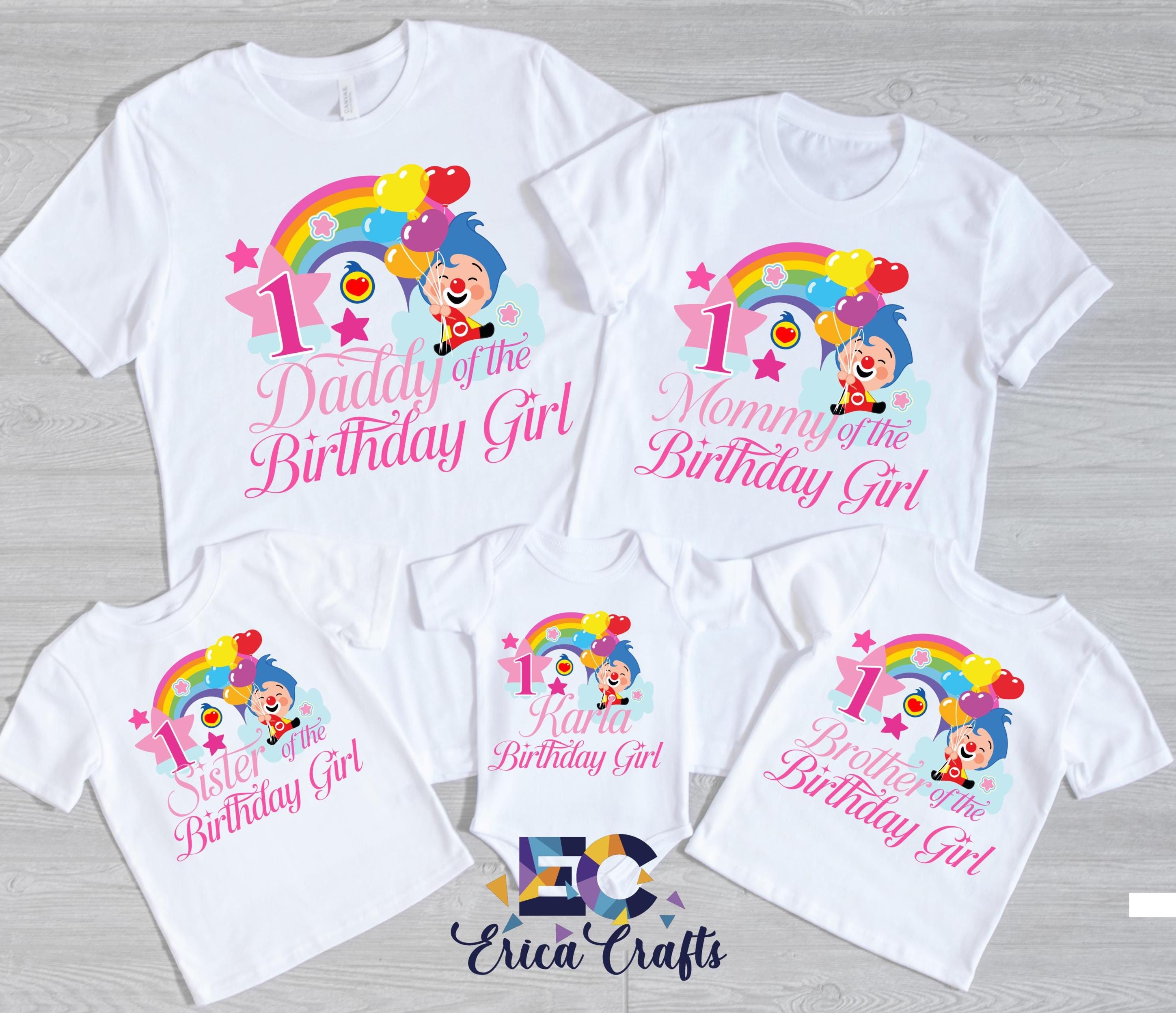 Plim Plim Personalized Birthday Shirt for girl, Personalized Family tshirt gor girl, Plim Plim Personalized Shirt, Plim Plim t-shirts