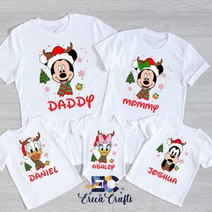 Disney Mickey and Friends Christmas Family Matching Shirt, All Characters Disneyland Xmas Tee, Family Christmas Matching Shirt, Disney Trip
