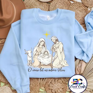 Nativity Scene Sweater, Christian Christmas Sweatshirt, Christmas Nativity Shirt, True Story Nativity, Religious Christmas Gifts, Jesus Tee