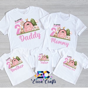 Farm girl shirts, farm pink birthday, farm theme birthday, farm girl birthday party, farm birthday, farm party, farm pink bday