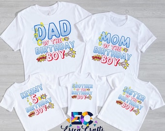 Superhero Shirt, Superhero Birthday Party, Birthday Superhero, Matching Family T-Shirt, Superhero Family Shirt, Superhero Custom Shirt