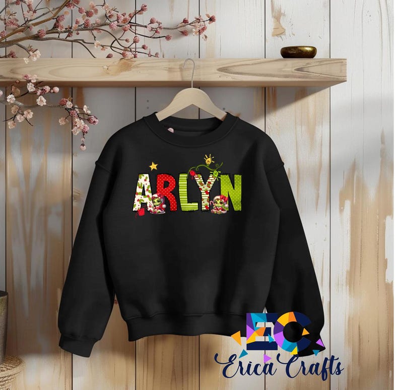 Personalized Kids Grinch Shirt, Grinchmas Sweashirt, Grinchmas Girl ...