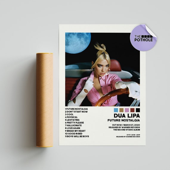 Dua Lipa "Future Nostalgia" Art Music Album Poster HD Print 12" 16" 20" 24" 