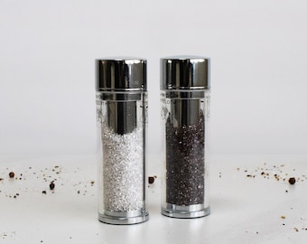 Crystal Filled Base Salt and Pepper Shaker Set