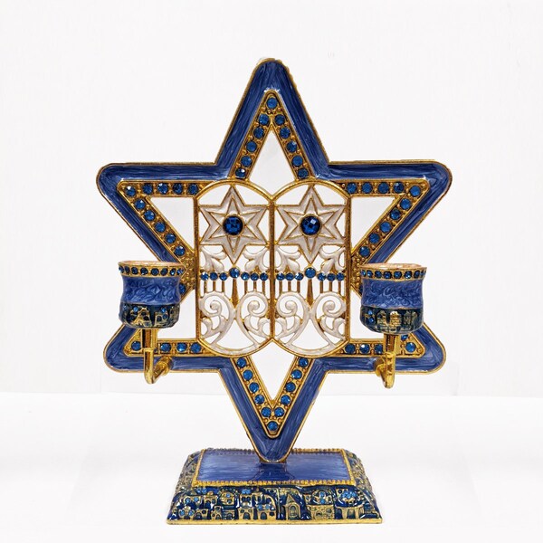Star of David Candle Holder Etsy