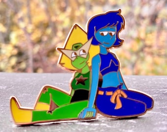 Steven Universe Lapidot Enamel Pin Lapis and Peridot