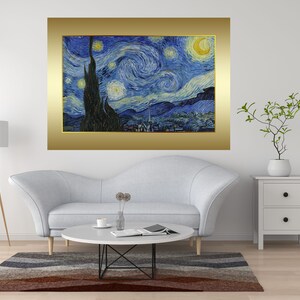 Starry Night by Vincent van Gogh Printable Famous Art Prints. Instant Download van Gogh Print Vintage Painting Wall Decor. Fine Art Print