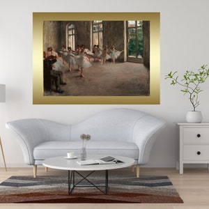 Dancers in Class by Degas Printable Famous Art Prints. Instant Download Degas Print Vintage Painting Wall Decor. Fine Art Print