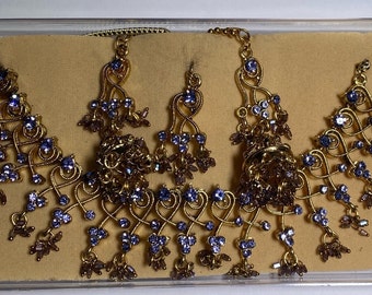 Choker Indian necklace set