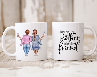 Personalized Mother’s Day Gifts | Gifts For Her | Gifts For Mom | First My Mom Always My Friend | Mom And Daughter | Birthday Gifts For Mom
