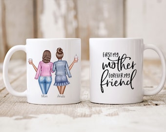 Personalized Mother’s Day Gifts | Gifts For Her | Gifts For Mom | First My Mom Always My Friend | Mom And Daughter | Birthday Gifts For Mom