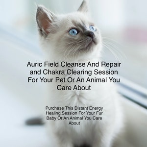 Aura Feld Reinigung und Reparatur und Chakra Reinigung für Ihr Haustier oder ein anderes Tier | Fernenergie-Heilung | Tierheilung | Hund | Katze