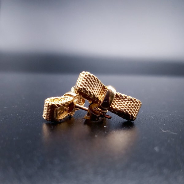 Christian Dior 1960's Bow Tie Post Earrings