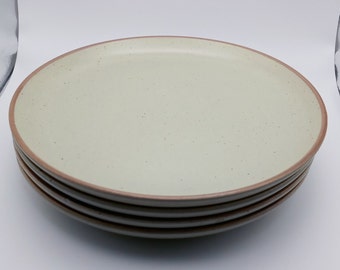 Set of 4 Metlox Poppytrail Celadon Green and Brown Speckle Salad Plates