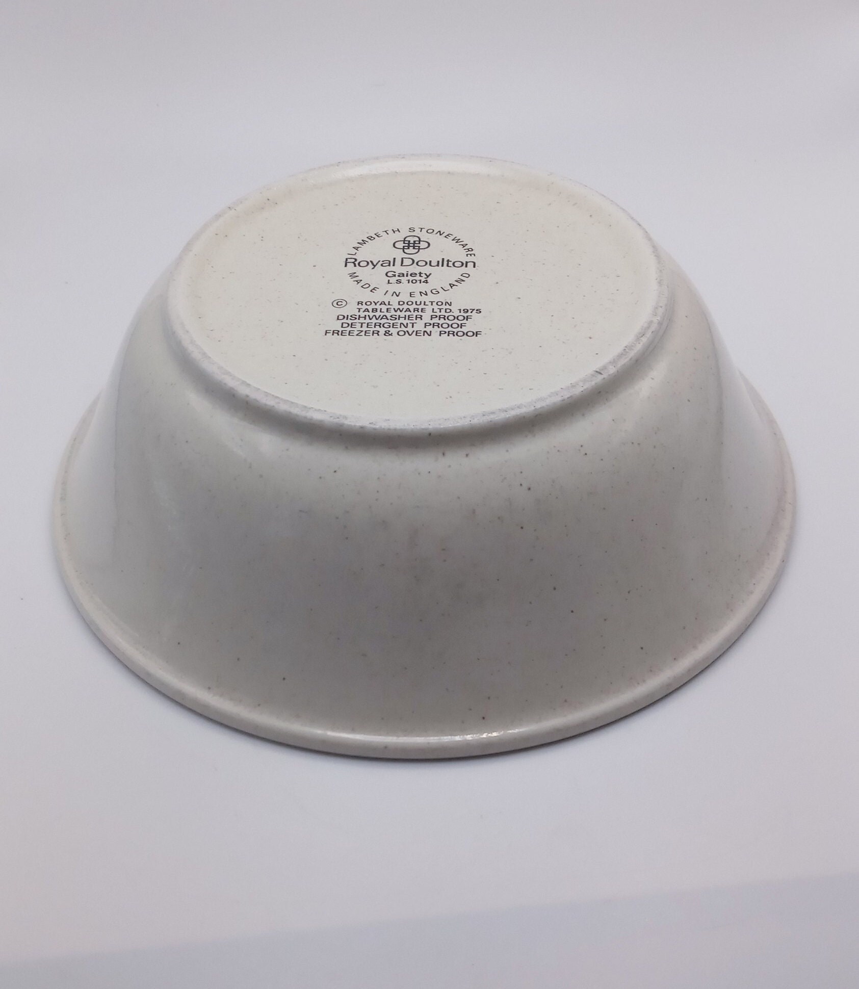 Royal Doulton Lambeth Stoneware Gaiety Bowl Etsy