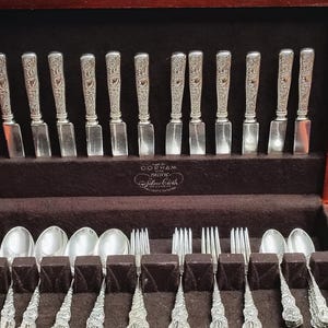 Rialto, Antique Silver Plated Flatware by Jacob Morch & Sons New York