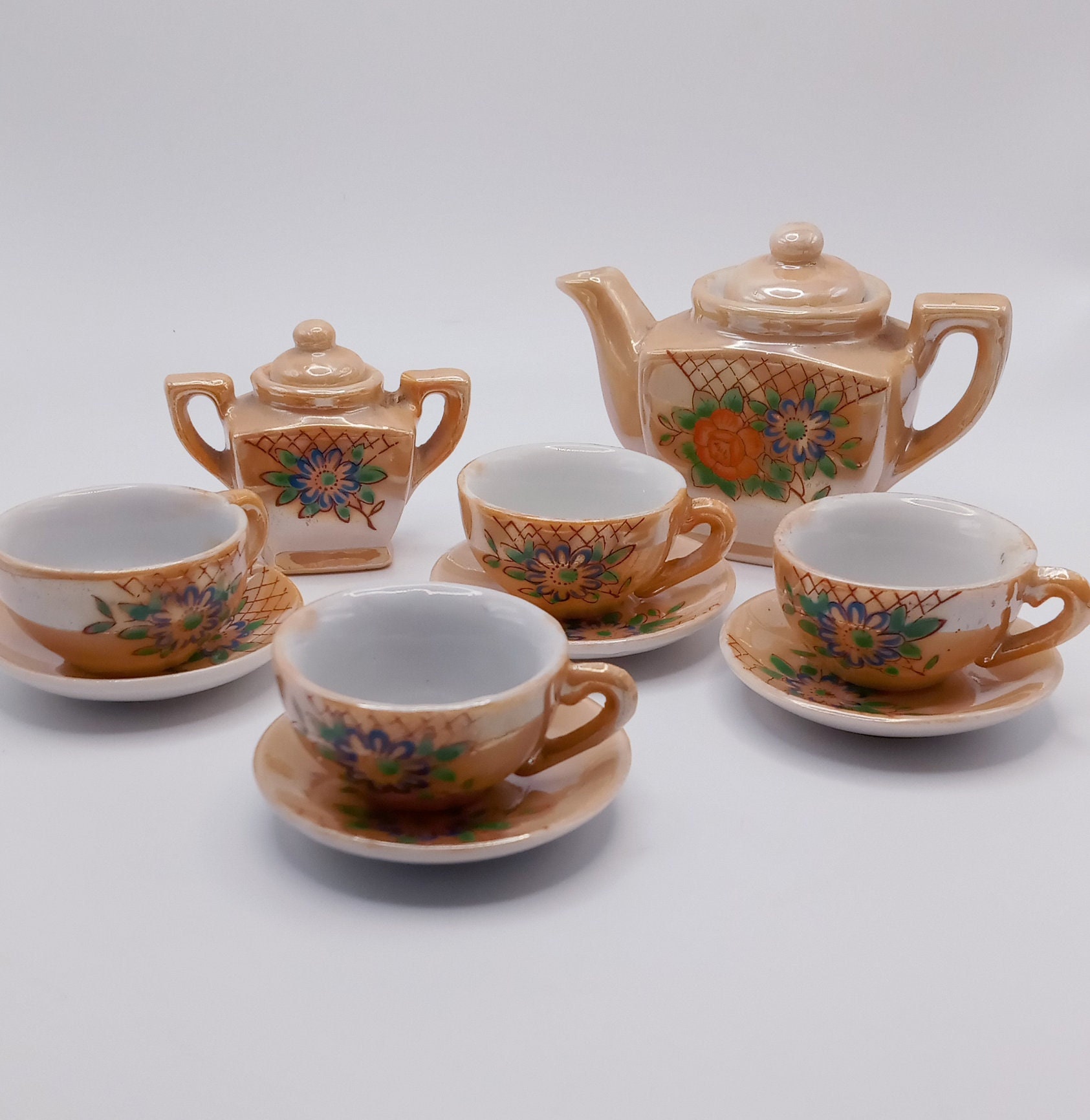 Luster Ware Childs Tea Set Made in Occupied Japan - Etsy