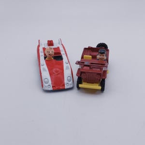 Aviva Charlie Brown and Lucy Diecast Cars, 1970s collectible Licensed Peanuts Figurines