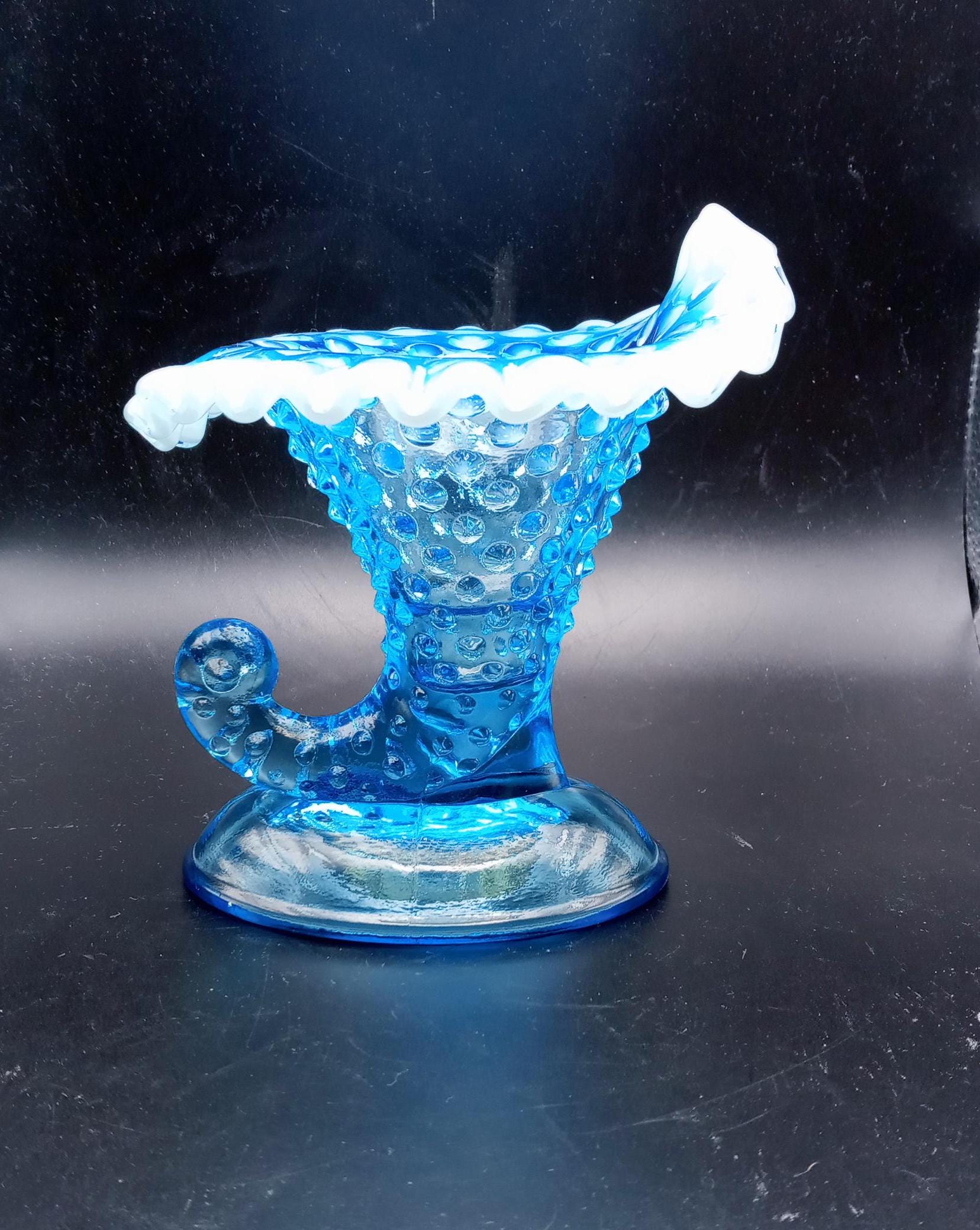 Blue Fenton Hobnail Candle Holder - Etsy
