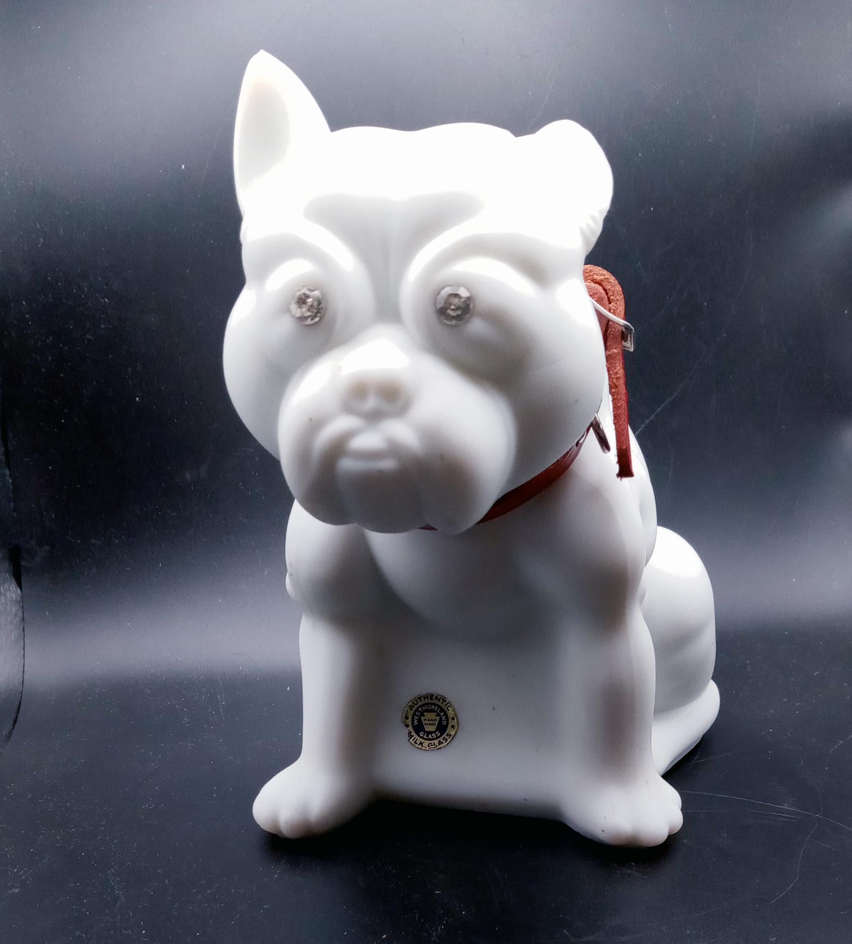 attributed Westmoreland, Five Glass Bulldog Doorstops (Lot