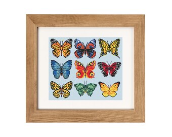 Butterfly Collection Cross Stitch Pattern PDF Download | Homemade Thread