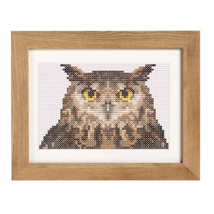 Great Horned Owl Cross Stitch Pattern PDF Download | Homemade Thread