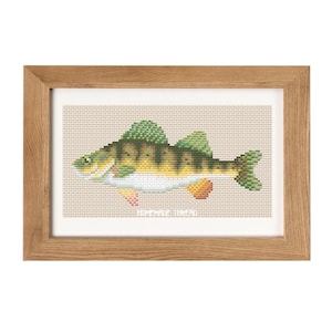 Perch Game Fish Cross Stitch Pattern | Homemade Thread