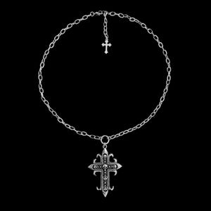 2000s Gothic Cross Necklace - Etsy