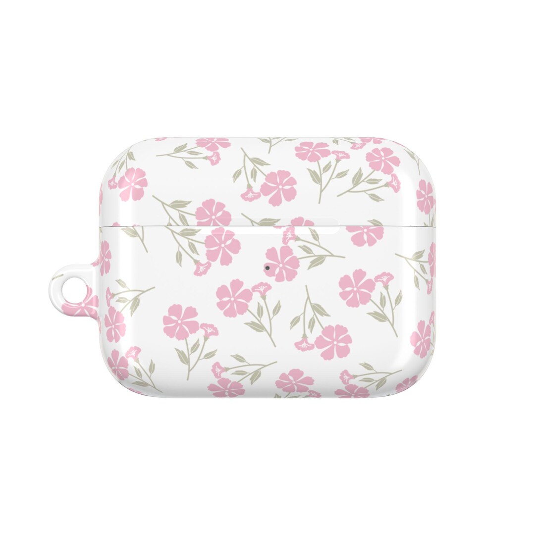 Floral AirPod Case, Cute Pink Flower Design, Ideal for Gifting, Airpods ...