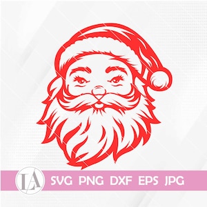 Weihnachtsmann Monogramm | Weihnachtsmann SVG | Weihnachtsmann Kopf Png | Weihnachtsmann Gesicht Png | Weihnachtsmann Png | Weihnachtsmann SVG | Weihnachtsmann Gesicht | Sofort Download