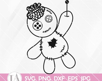Voodoo Doll Svg | Witch Craft Svg | Sorcery Svg | Magic Spells Svg | Trick or Treat Svg | Halloween Svg | Magic Spells Svg | Png Dxf Eps Jpg