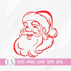 Vintage Santa Svg | Santa Claus Svg | Santa Head Png | Santa Face Png | Santa Png | Santa Svg | Instant Download