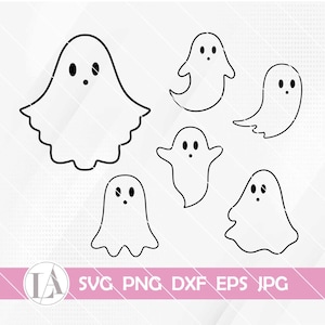 Halloween Ghost Svg | Cute Ghost Bundle of 6 | Cute Ghost Svg | Ghost Svg | Halloween Svg | Trick or Treat Svg | Flying Ghost Svg