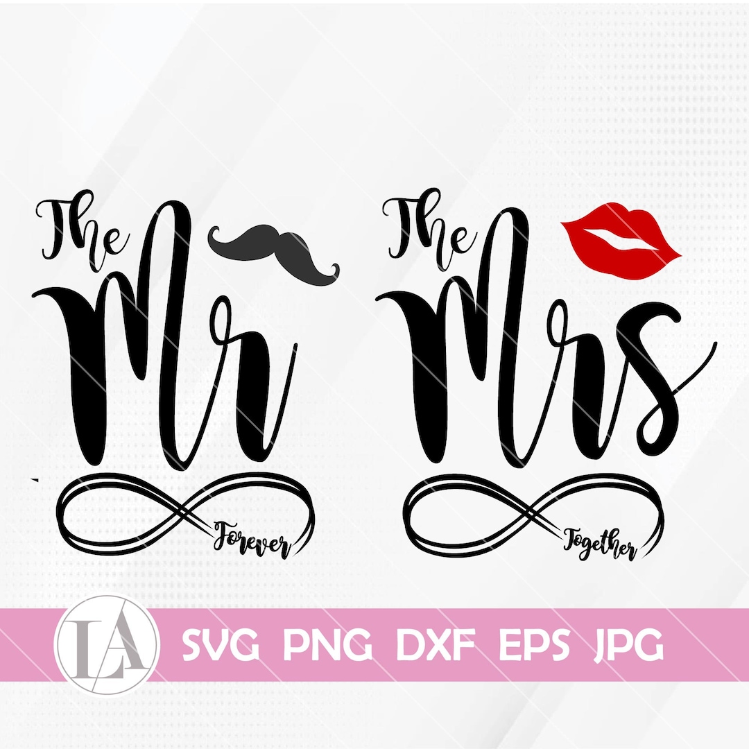 Mr and Mrs Svg | Wedding Designs | Couple Designs | Marriage Svg ...