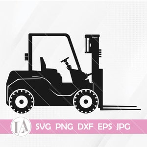 Forklift SVG | Warehouse Unit SVG | Heavy Equipment SVG | Building Build Builder | Forklift Cut Files | Clipart Vector Digital Dxf Png Eps
