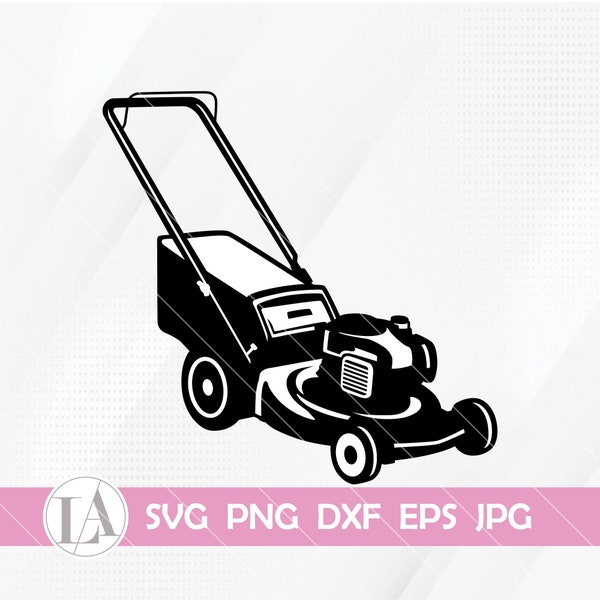 Lawn Mower SVG, Lawn Mower Clipart, Lawn Mower Png, Zero Turn Lawn Mower Svg, Lawn Mower Silhouette, Lawn Mower Cut Files, SVG, Png, Dxf Jpg