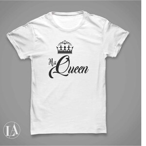 Her King and His Queen Svg Her King With Crown His Queen - Etsy