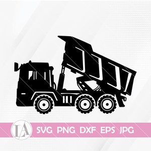 Dump Truck Svg, Trucker Svg, Truck Svg, Dump Truck Cut Files, Trucking Svg, Dump Truck Files for Cricut, Dump Truck Clipart, Png Dxf Eps