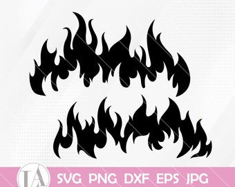 Fire Flames svg, Flame Clipart, Flames svg, Fire Svg, Flame Cutting Files, Digital Downloads, Clipart Vector Digital, Png, Dxf, Jpg, Eps