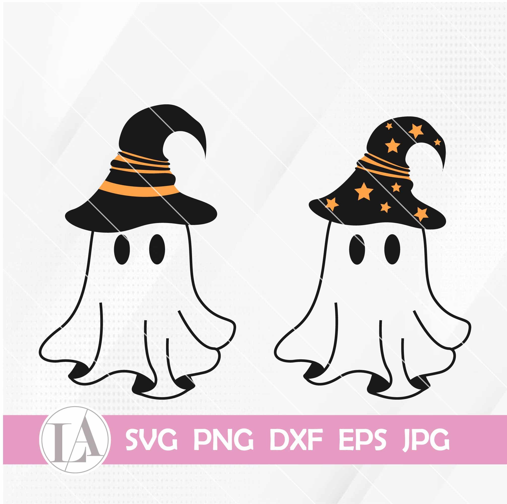 Cute Ghost Bundle | Ghost Svg | Cute Ghost Png | Halloween Svg | Witch ...